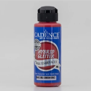 Hybrid Multisurface Simli Akrilik Boya 120 ml  HSG053 Kırmızı
