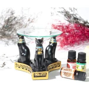 Hediye Sokağı Polyester Mısır Kedi Buhurdanlık