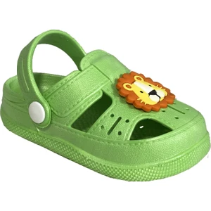 BK1001 Kaydırmaz Aslan Desenli Çocuk Sandalet Terlik