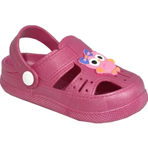 BK1001Kaydırmaz Baykuş Desenli Çocuk Sandalet Terlik