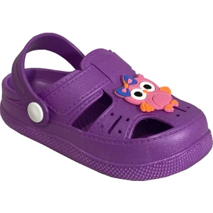BK1001Kaydırmaz Baykuş Desenli Çocuk Sandalet Terlik