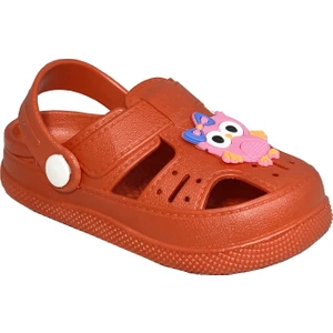 BK1001Kaydırmaz Baykuş Desenli Çocuk Sandalet Terlik