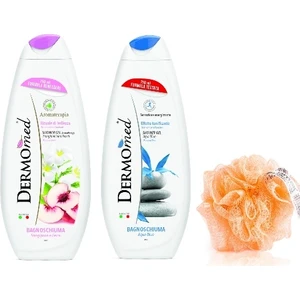 Bitki Özlü Duş Jeli Frangipani ve Şeftali & Aqua Blue 2X750 ml Set. Paraben ve Sls Içermez