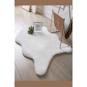 Deri Postu Görünümlü Peluş Halı 80 x 120