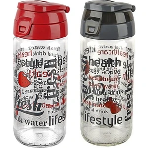 Cam Matara Desenli Rox 500 ml 2'li