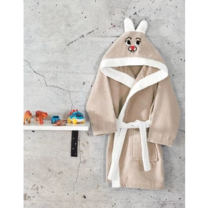 Komfort Home Kapşonlu %100 Pamuklu Çocuk Bornoz / 3-4 Yaş