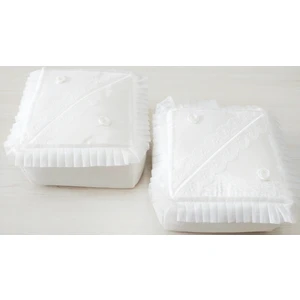 2'li Hurç Set Çeyizlik Bohça Gelin Bohçası Damat Bohçası Iğne Oyalı