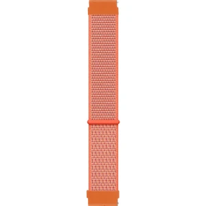 Samsung Galaxy Watch Active 2 44MM Hasırlı Kordon Woven Sport Loop Turuncu