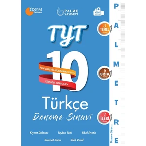 Palme Yayıncılık Yayınevi TYT Türkçe 10 Deneme Sınavı ( Palme Yayıncılıktre Serisi )