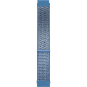 Samsung Galaxy Watch Active 2 44MM Hasırlı Kordon Woven Sport Loop Mavi