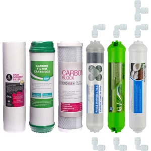 Su Arıtma Cihazı Filtresi 6'lı Set Paket Aşama Membransız