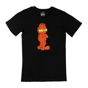 Garfield Baskılı Siyah Tişört