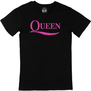Pembe Queen Rock Siyah Tişört