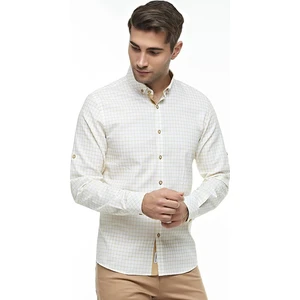 Ekose Kareli Uzun Kollu %100 Pamuklu Slim Fit Gömlek,OT-C-20005