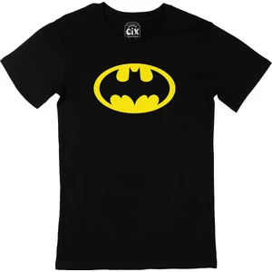 Sarı Batman Logolu Siyah Tişört