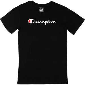 Şampiyon Yazılı Siyah Tişört