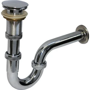 Emin Aksesuar Krom Lavabo Sifonu Stoplu Pop-Up Q 32MM