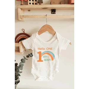 Bebek Hello One 1 Yaş Için Kısa Kol Organik Body