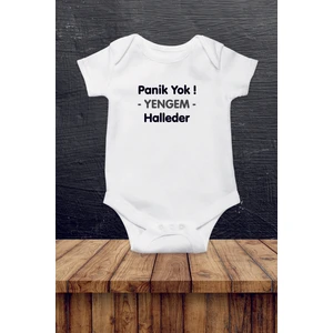 Panik Yok Yengem Halleder Baskılı Bebek Body Zıbın