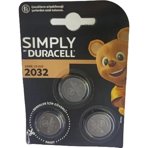 2032 Düğme Pil 3'lü