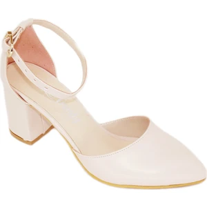 Trendy 100100122 Yenı Sezon Kalın Topuk Bılekten Ayarlı Ayakkabı