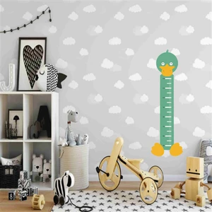 Baskı Madeni Sevimli Çocuk Odası Boy Ölçer Sticker (100CMX30CM)