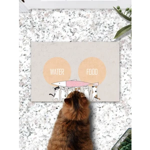 Cute Cats Kedi Köpek Mama Eğitim Paspası ve Beslenme Altlığı