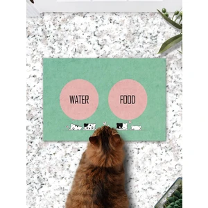 Cute Cats Kedi Köpek Mama Eğitim Paspası ve Beslenme Altlığı