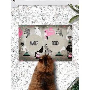 Cat Girls Kedi Köpek Mama Eğitim Paspası ve Beslenme Altlığı