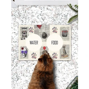 Gazete Kediler  Kedi Köpek Eğitim Mama Paspası ve Beslenme Altlığı