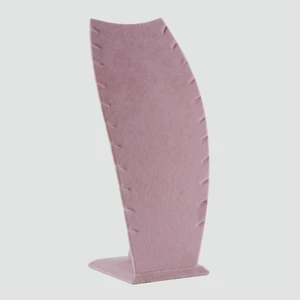 Aydın Dekor Yeni Yerli Süet Pembe 17CM Kolye Sergileme Standı (Aydındecor)