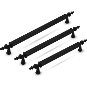 Trendkulp - Mat Siyah Retro Dolap Çekmece Kulpları - Tüm Ölçülerde