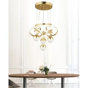 A Modern Sarkıt Power LED Avize Kelebekli Concept Ürün Gold Sarı BURENZE411