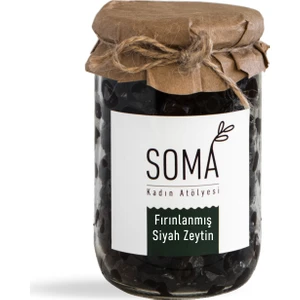 Soma Kadın Atölyesi Siyah Zeytin Az Tuzlu Boyasız Katkısız 500 gr