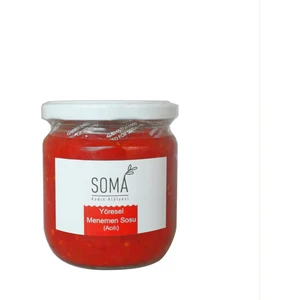 Soma Kadın Atölyesi Yöresel Menemen Sosu Acılı Katkısız Ev Yapımı 380 gr