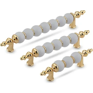 Asil Metal Polimer Modern Lüks Mobilya Dolap Çekmece Kulpları 64 mm Altın