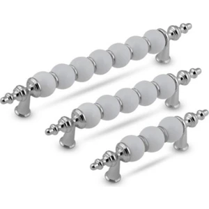 Asil Metal Polimer Modern Lüks Mobilya Dolap Çekmece Kulpları 64 mm Krom