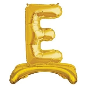 Parti Sürprizi Ayakta Durabilen Altın E Harf Folyo Balon
