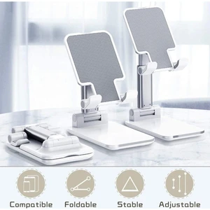 PLO-KTT99 Masa Üstü Telefon Standı & Masa Üstü Tablet Standı Kademeli Yükseklik Ayarlı Telefon Tutucu Stand6