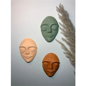 Mes Reves Design El Yapımı Duvar Maskları 3'lü Set