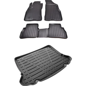 Fiat Egea Paspas + Bagaj Havuzu Set  Siyah