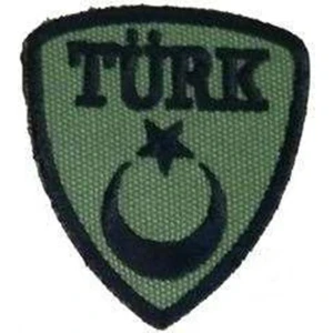 Sim Nakış Türk Bayrak Nakış Işleme Arma Patch Peç 5,5×6 cm