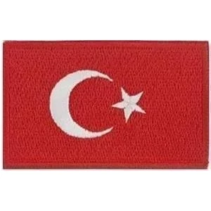 Sim Nakış Turkey Türkiye Türk Bayrak Nakış Işleme Arma Patch Peç 3x5 cm