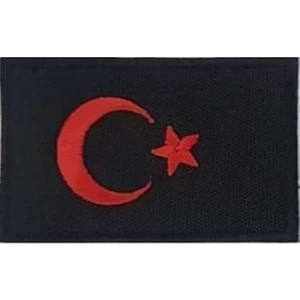 Sim Nakış Turkey Türkiye Türk Bayrak Nakış Işleme Arma Patch Peç 5x8 cm