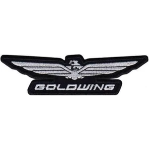 Sim Nakış Gold Wing Nakış Işleme Arma Patch Peç Yama 3,5×12,5 cm