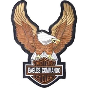 Sim Nakış Eagles Commando Nakış Işleme Arma Patch Peç 19,5×26 cm