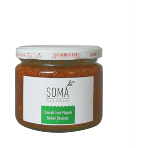Soma Kadın Atölyesi Incir Reçeli Cevizli Şeker Ilavesiz Katkısız Ev Yapımı 300 gr