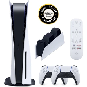 Playstation 5 Sony Eurasia Garantili + 2.Dualsense + Dualsense Şarj İstasyonu + Medya Kumandası