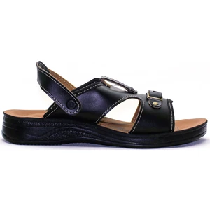 Siyah Önü Açık Erkek Terlik Sandalet