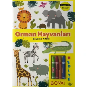 Minik Ressamlar Orman Hayvanları Boyama Kitabı